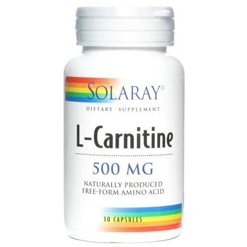 SOLARAY - L CARNITINE 500mg - 30 CAPSULAS